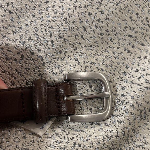 Janie and Jack Dark Brown Boys Leather Belt - size 4-5yrs - Picture 3 of 6